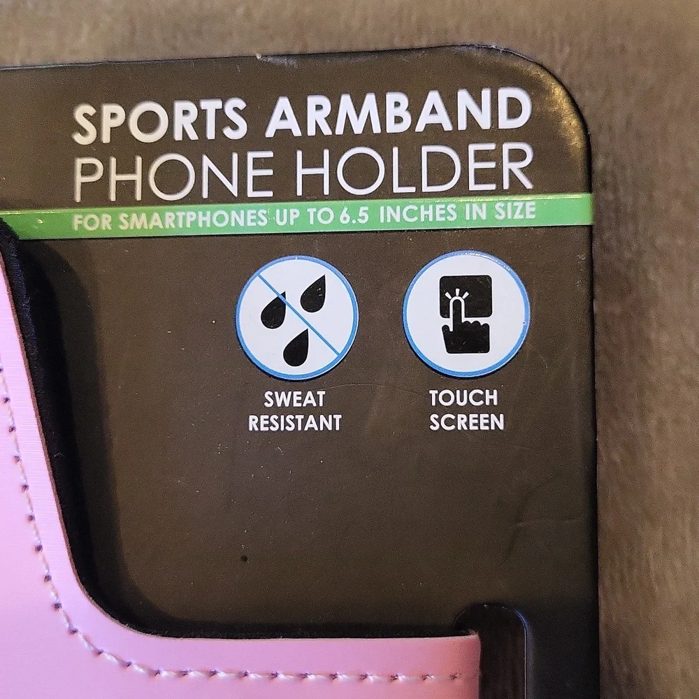 Pink Sports Armband Phone Holder